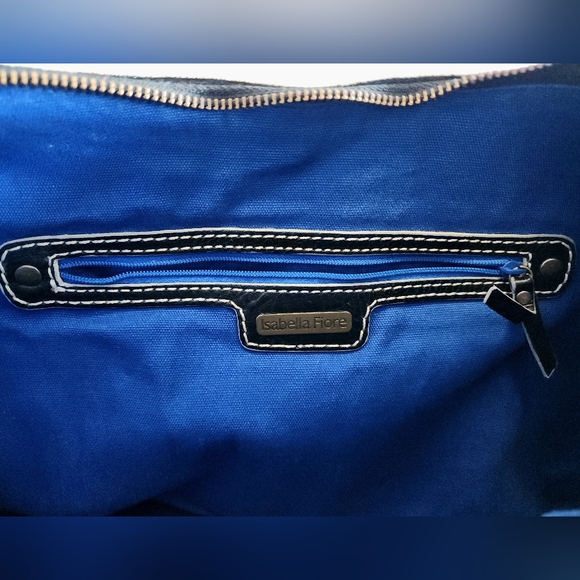 Isabella Fiore Black Leather Studded Braided Hobo Shoulder Bag Boho Western Chic - Picture 10 of 15